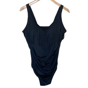 NWOT Swimsuit For All One Piece Black Swimsuit 20